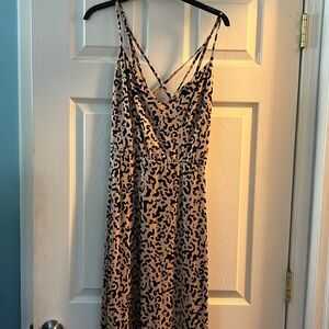 Nine Britton  Willow Brushed knit maxi dress. Tan size Medium.